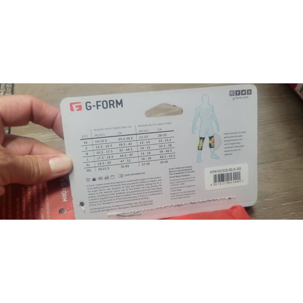 NEW G-FORM PRO Rugged KNEE PADS X-small - Picture 3 of 6